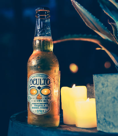 biere oculto led label etiquette