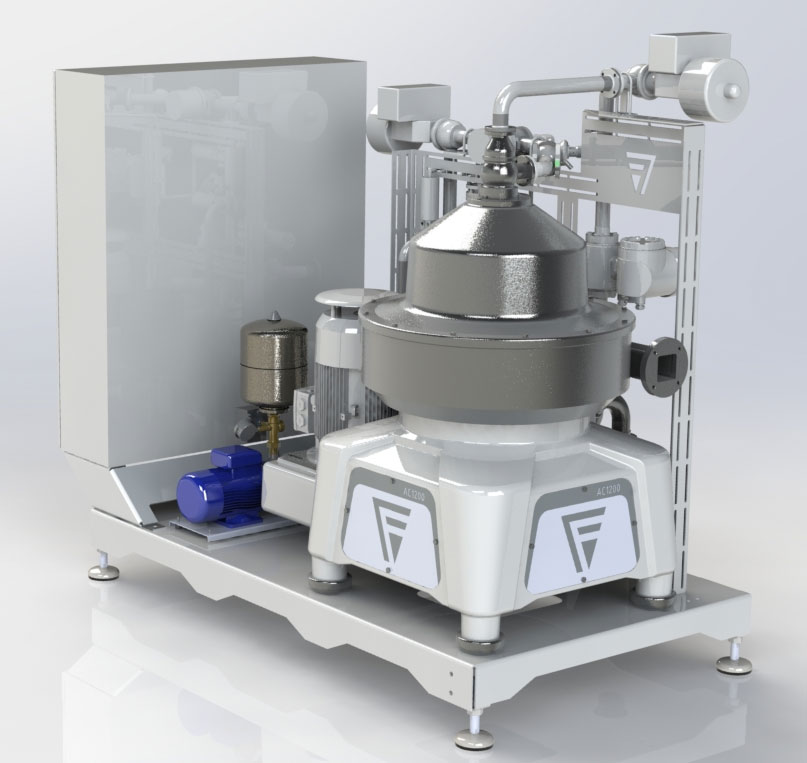 ac 1200 centrifugeuse assiettes clarification concentration separation solide liquide biere
