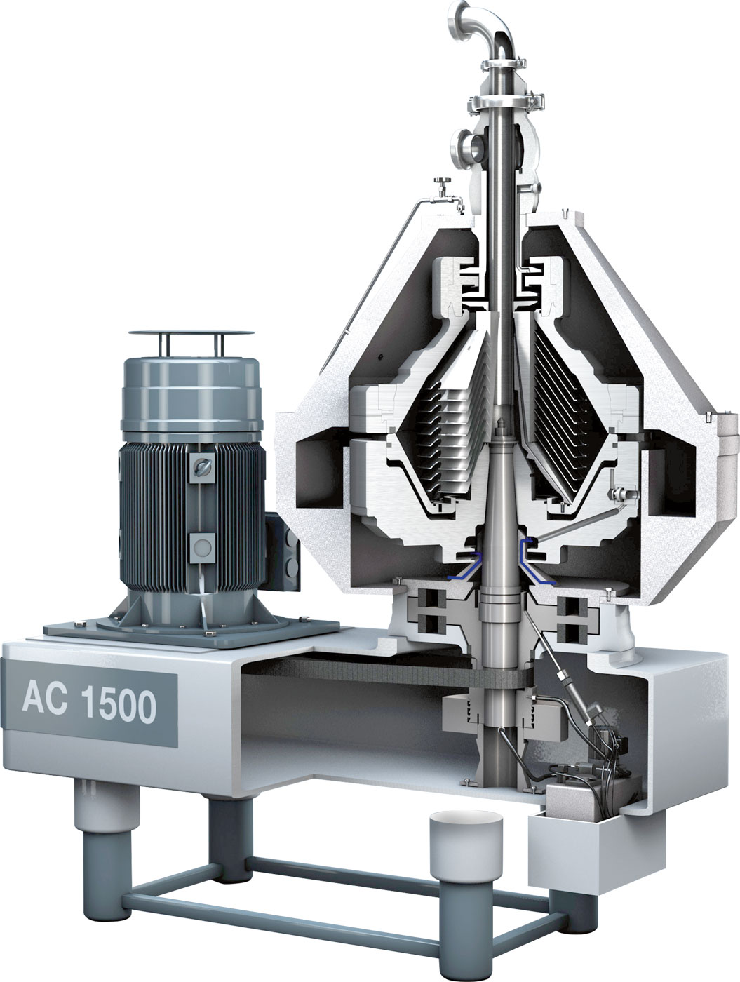 coupe centrifugeuse assiettes clarification concentration separation biere