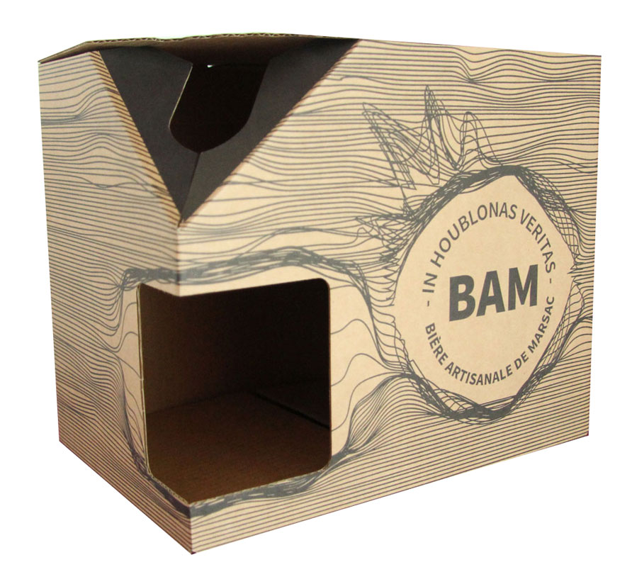 caisse coffret carton 6 bouteilles bieres expedition smurfit kappa
