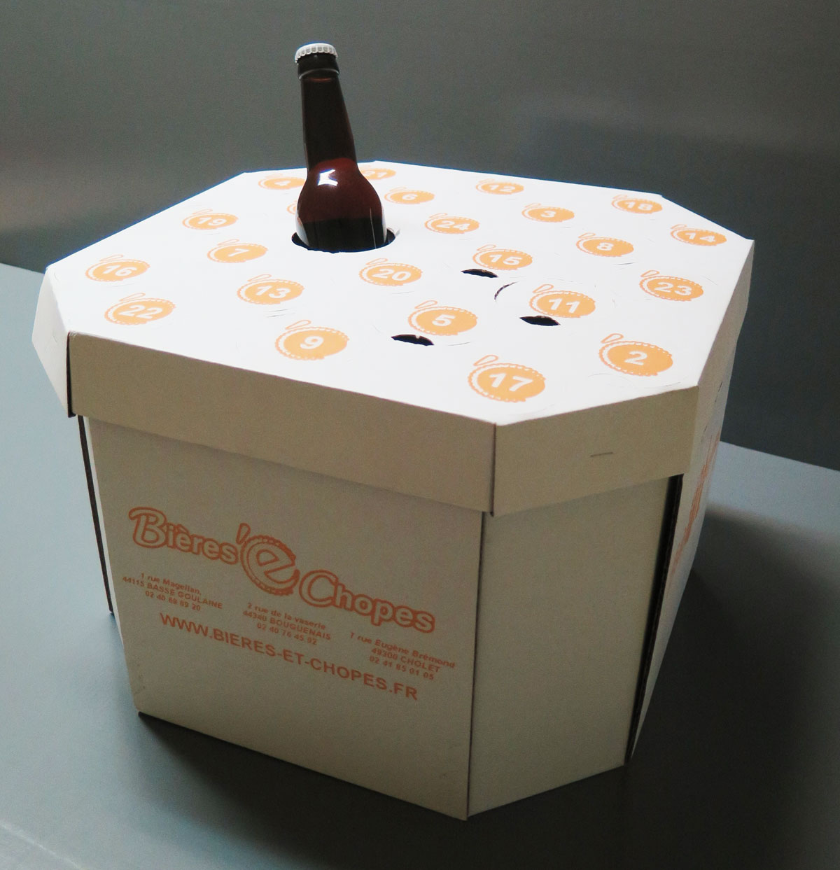 calendrier avant bieres chopes smurfit kappa poitou