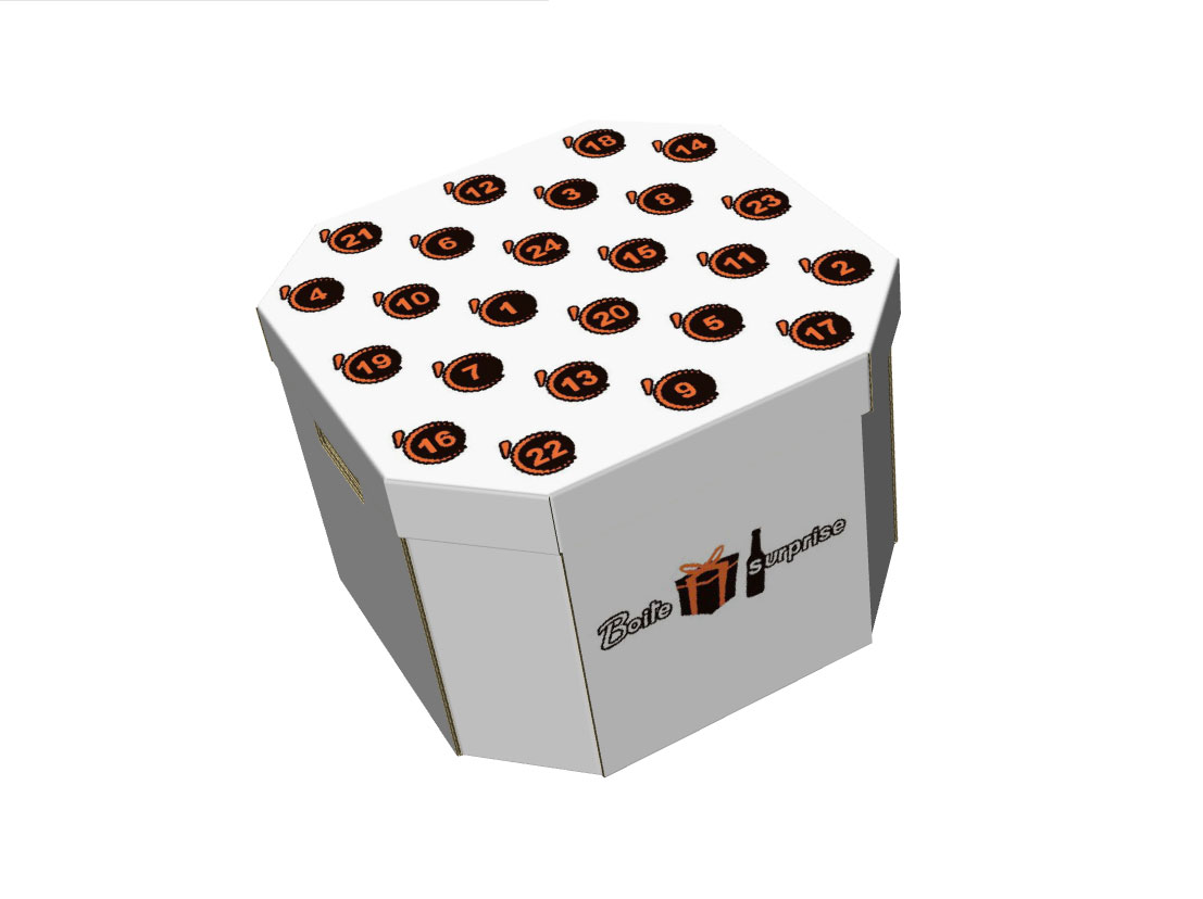 coffret calendrier de l avent biere smurfit kappa