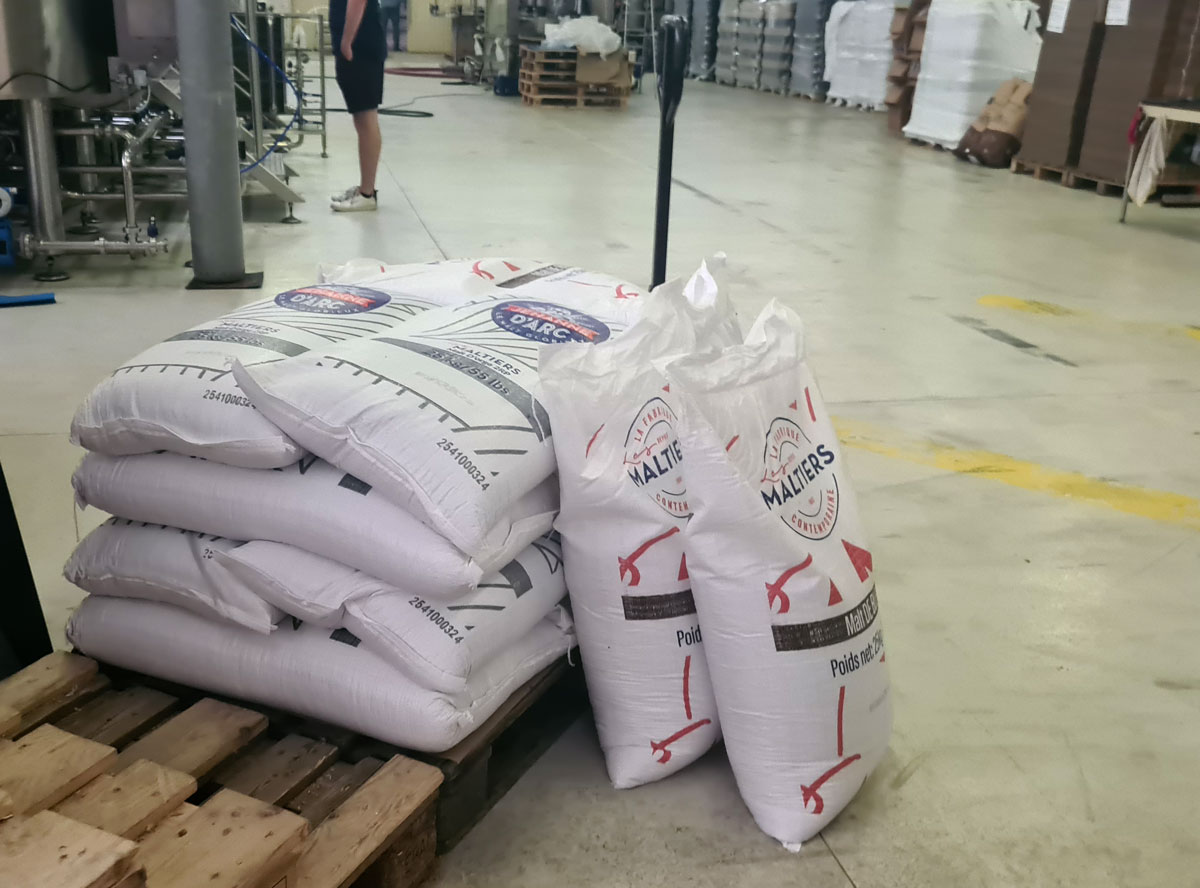 sacs malts palettes