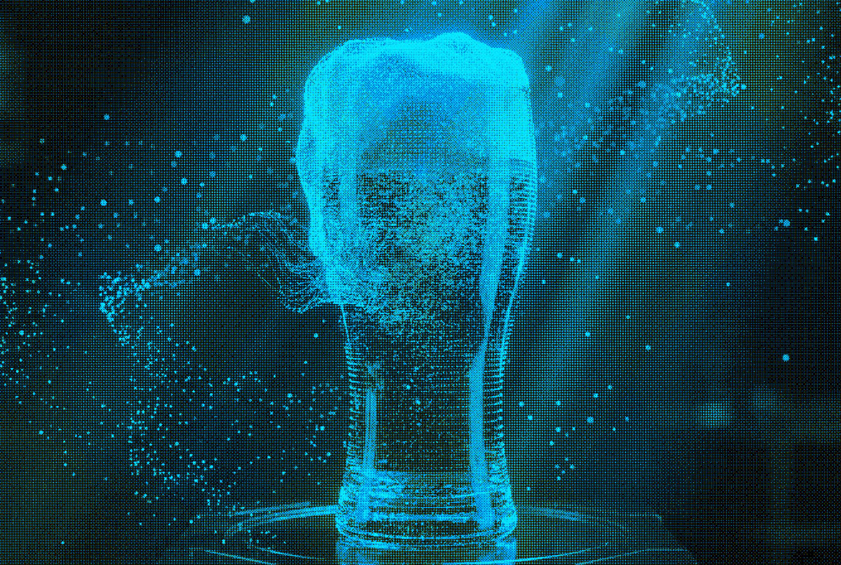 Design forme verre de bière