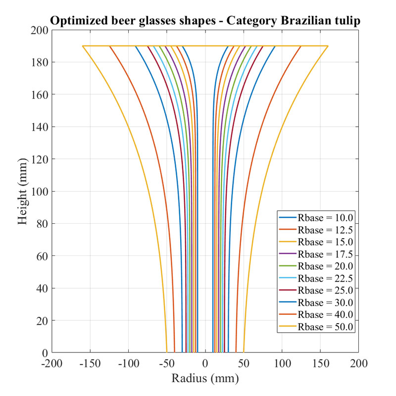 forme optimise verre de biere tulipe bresilienne